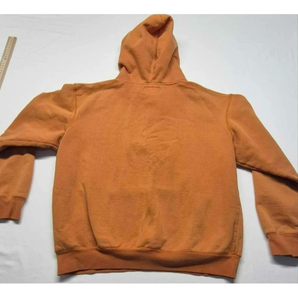 Browning Outdoor men's orange hoodie camo lined hood deer logo sz. L drawstring‎